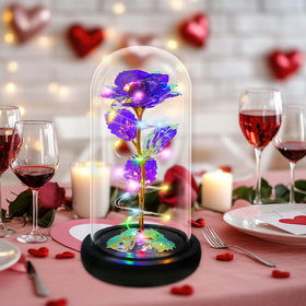 Childom bedside rose in dome complements nightstands and cozy evenings.