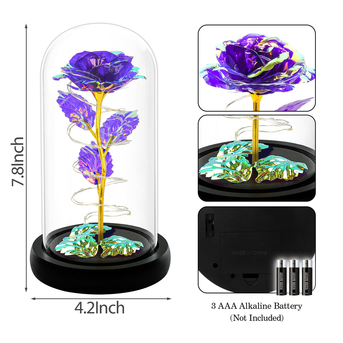 Childom color-changing rose dome offers dynamic visuals from different angles