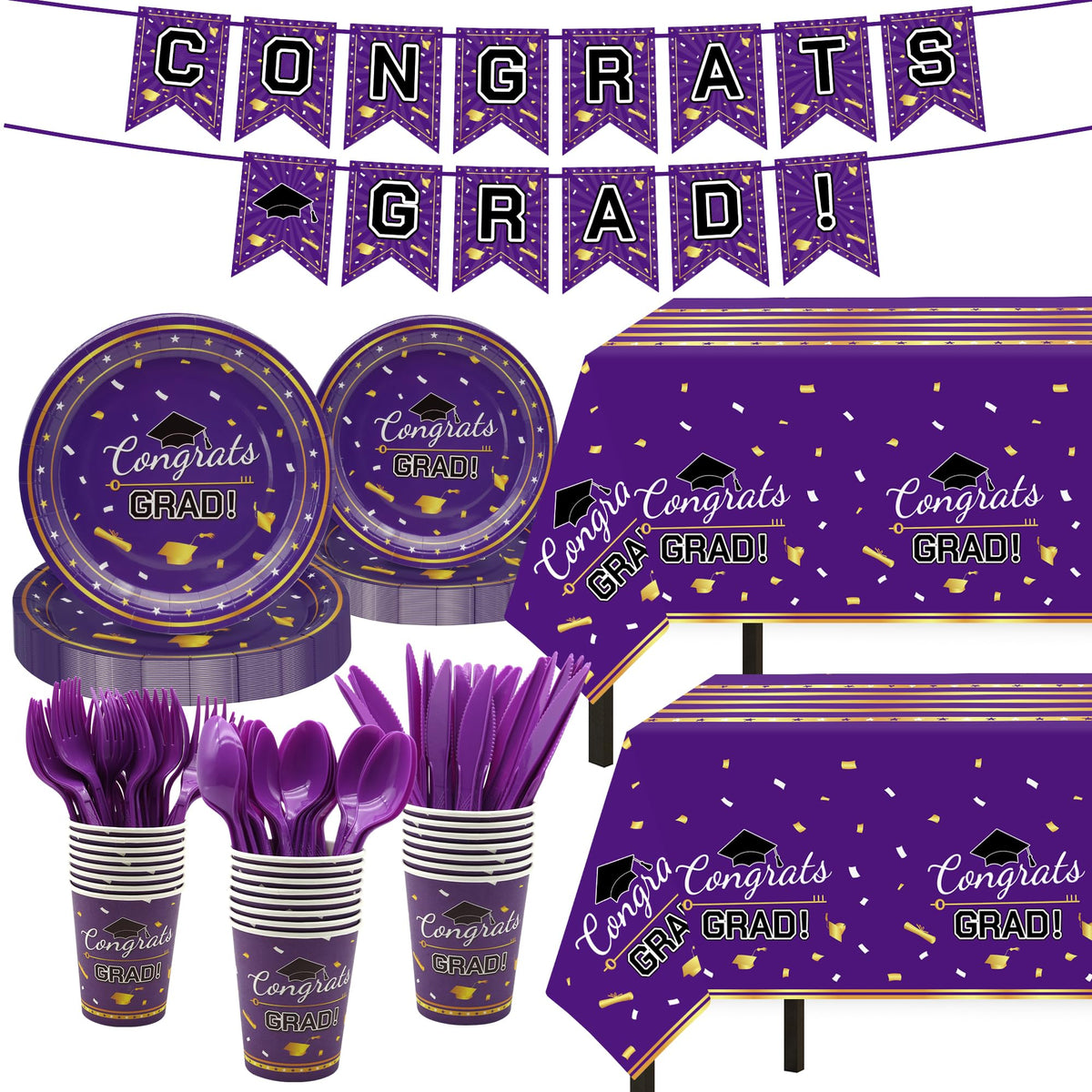 Childom graduation banner with vivid congrats decor for standout photos