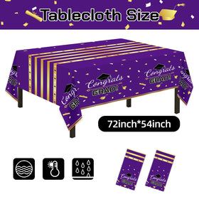 Childom 7 inch graduation plates in purple gold for small bites