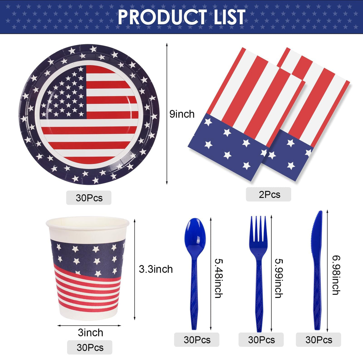 Childom patriotic cups 3.3-inch for easy outdoor drinking