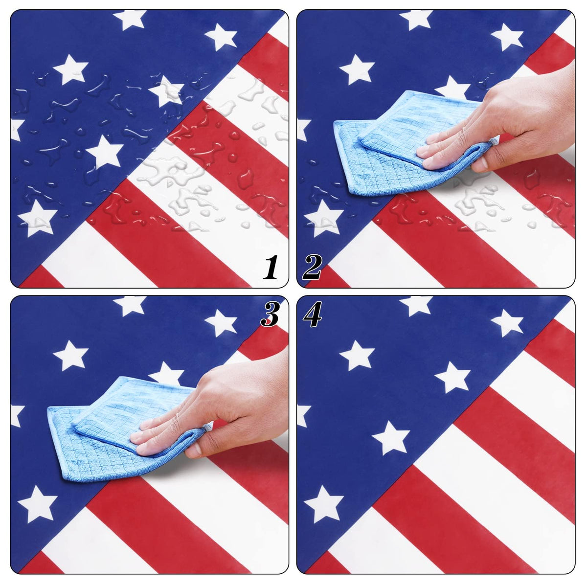 Childom patriotic flag tablecloth adds festive flag-themed flair