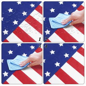 Childom patriotic flag tablecloth adds festive flag-themed flair