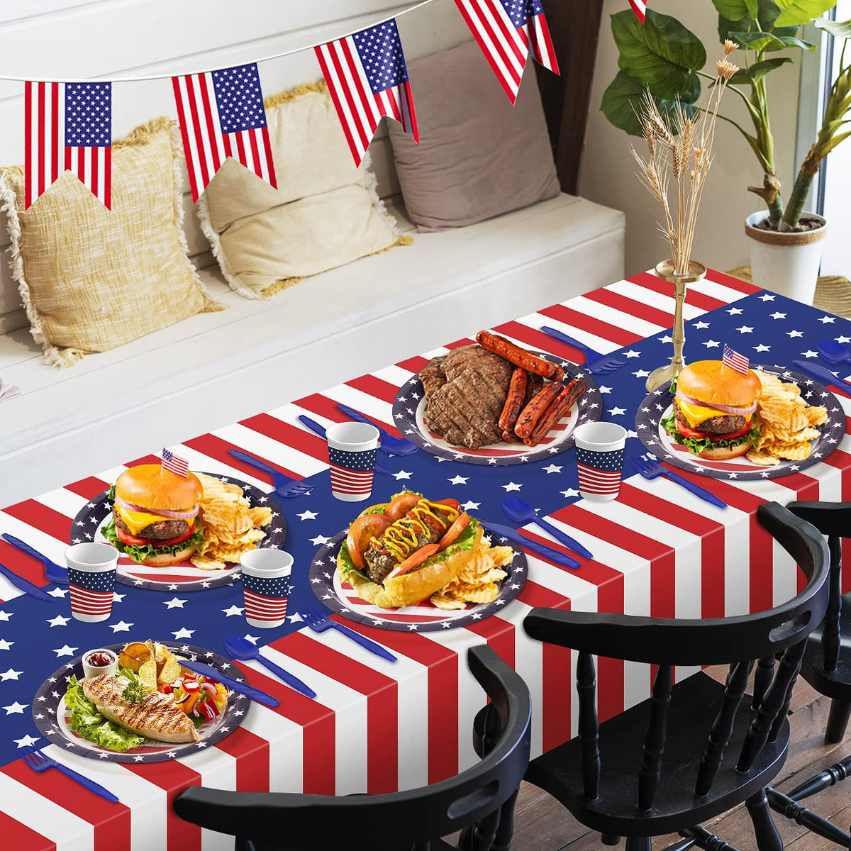 Childom patriotic blue forks for casual picnics and parties