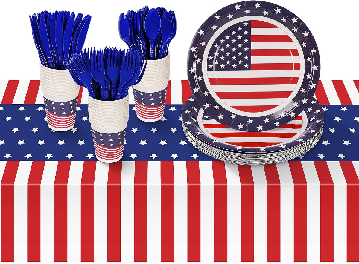 Childom patriotic party setup outdoors-ready bundle perfect for backyard gatherings