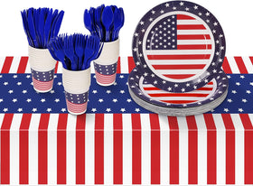 Childom patriotic party setup outdoors-ready bundle perfect for backyard gatherings