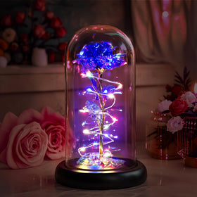 Childom purple LED rose glow enhances home ambience and gifting impact.