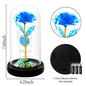 Childom color-changing rose under LED light for magical mood.