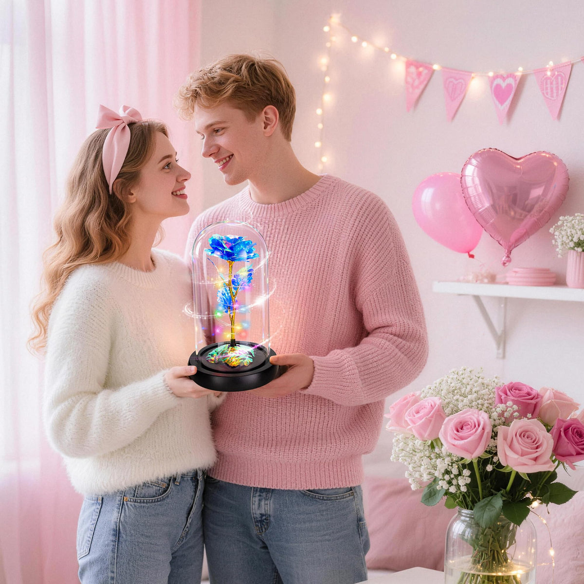 Childom wedding and Valentine gift rose adds romantic décor
