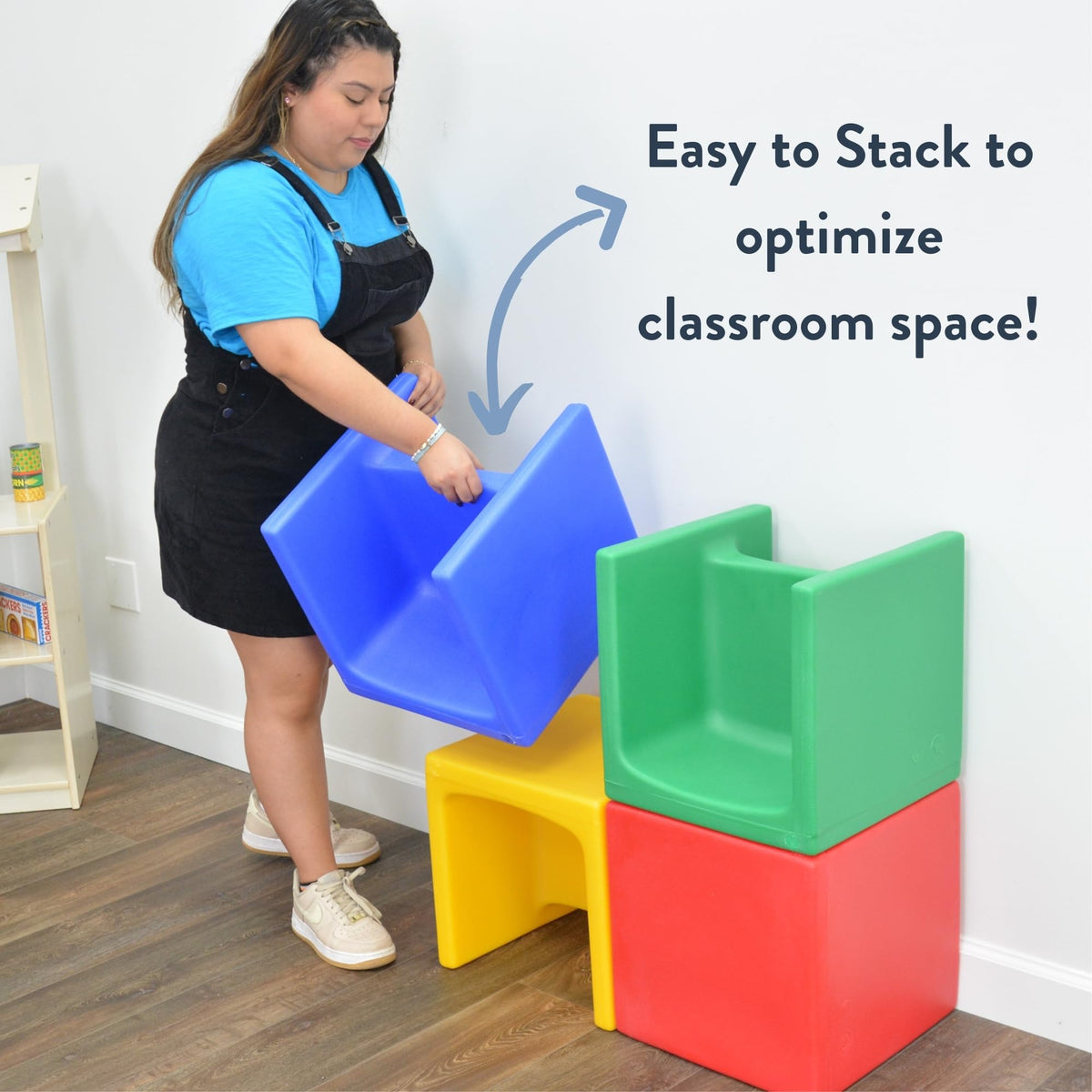 Children's Factory ships fully assembled for quick setup anywhere.