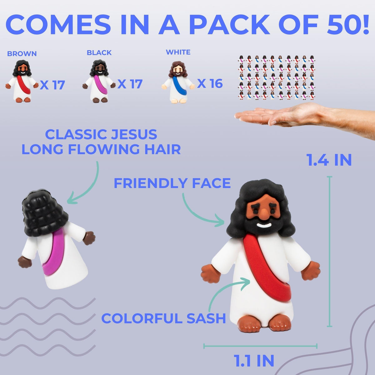 Chillkat Mini Jesus figure ideal for Sunday school activities
