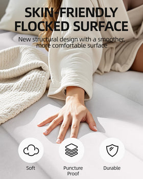 CHILLSUN queen air mattress with stability coil-beam maintains a steady sleeping surface.