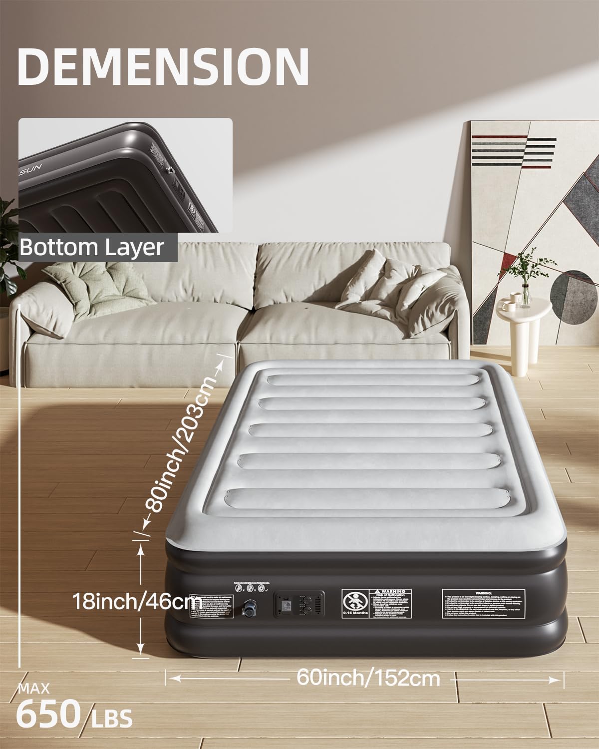 CHILLSUN quick-3-minute-inflation speeds preparation for camping trips.