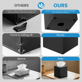 Chintu modern elegant cube shape adds contemporary style to bathrooms and desks.
