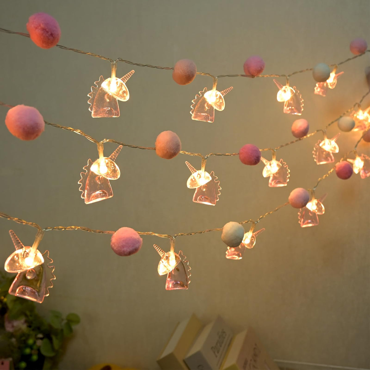 ChiRee 9.85ft string lights create a warm, magical glow.