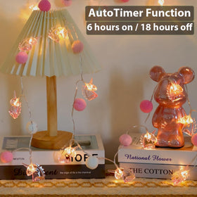 ChiRee pink unicorn lights are battery-powered for versatile placement.