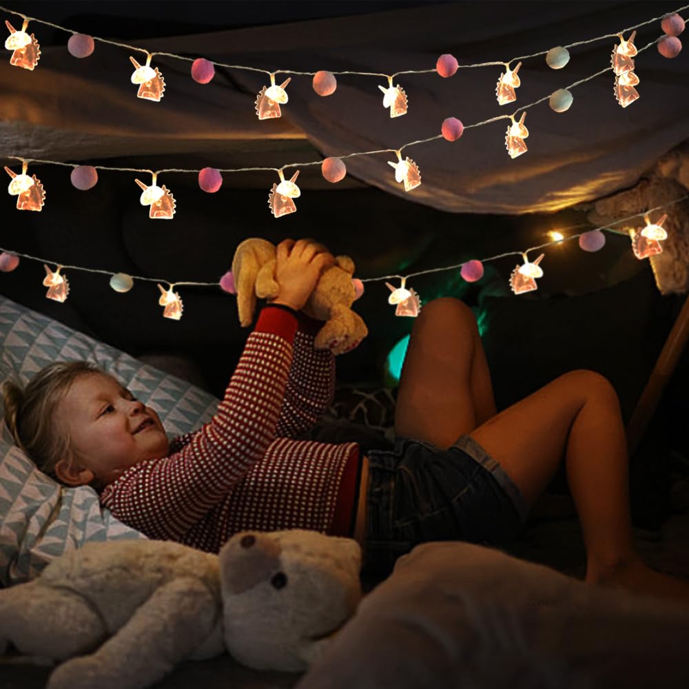 ChiRee unicorn decor lights suitable for bedrooms and play areas.