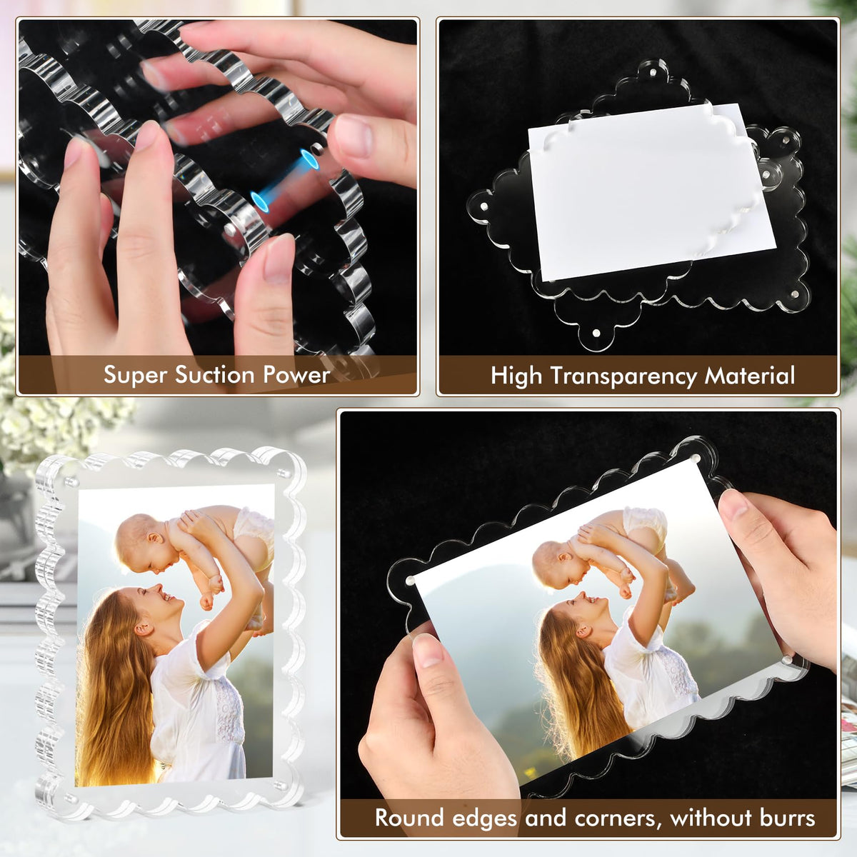 Chivalral frame suitable for diplomas or artwork in home or office settings.