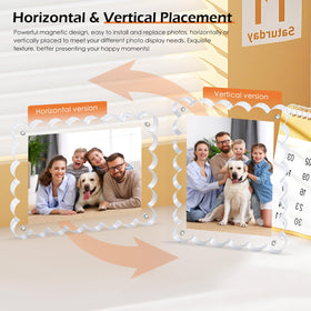 Chivalral dust-free display keeps frames looking pristine on desks.