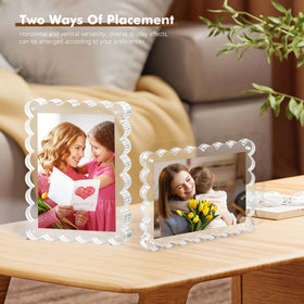 Chivalral tool-free magnetic assembly for quick, clean photo swaps.