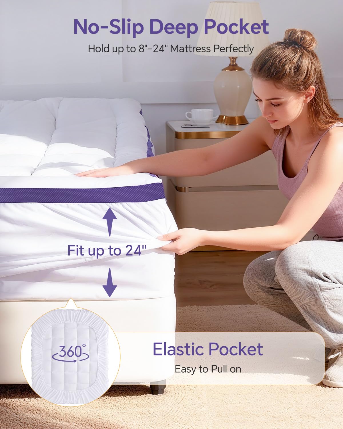 ChiXpace removable washable cover keeps bedding fresh and hygienic.