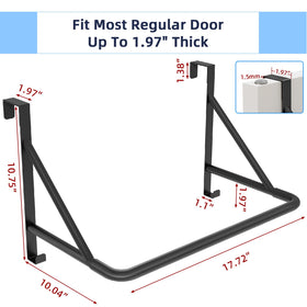 CHJgroup fits most doors up to 1.97 in thick for versatile placement.
