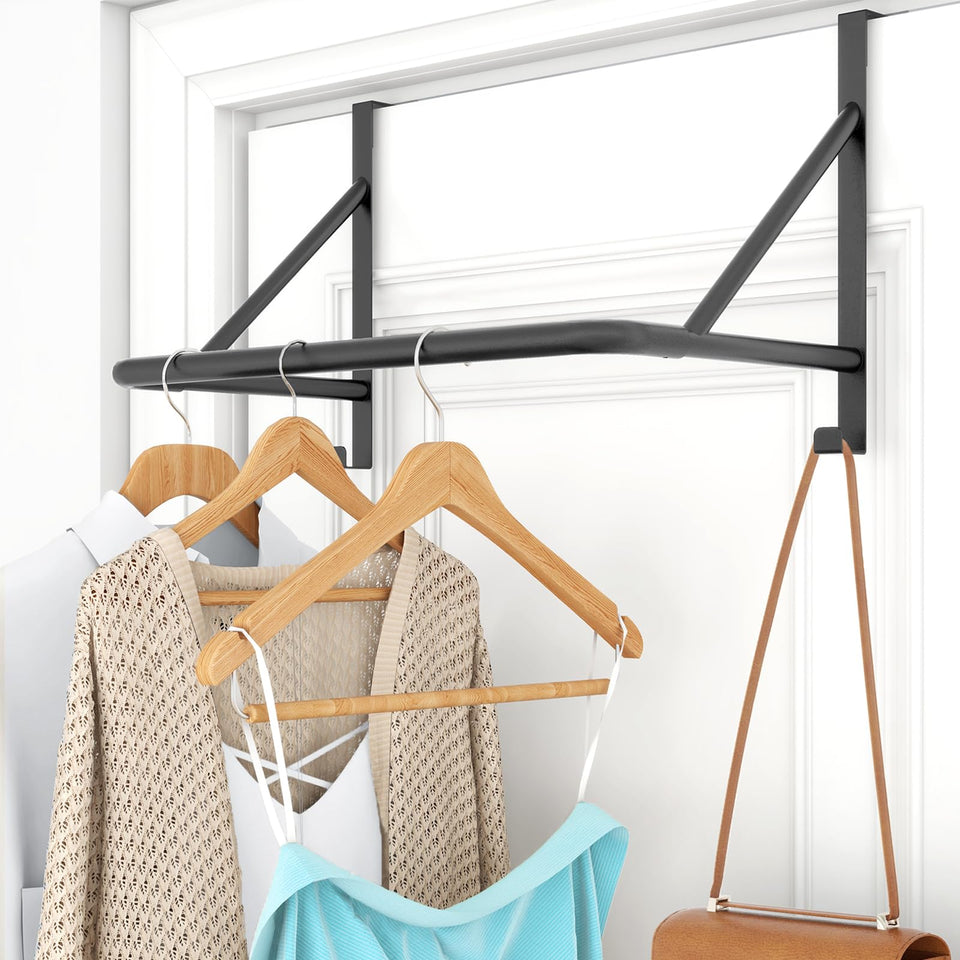 CHJgroup over the door hanger rack holds coats and bags for clutter-free entryway.