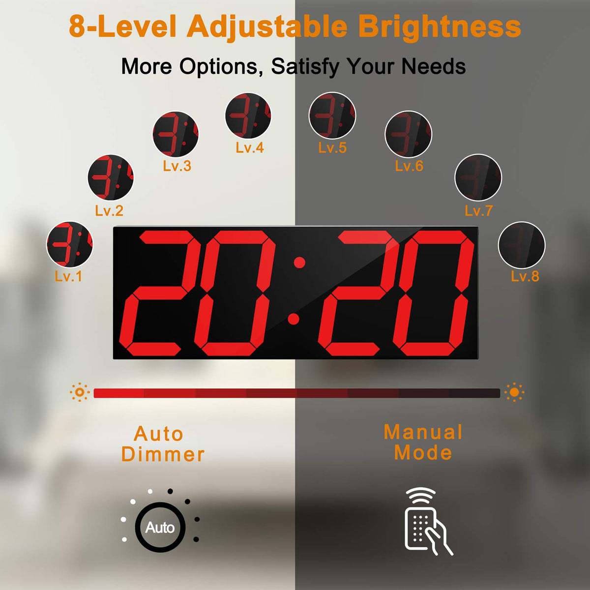 CHKOSDA remote countdown timer interface helps track events at a glance.