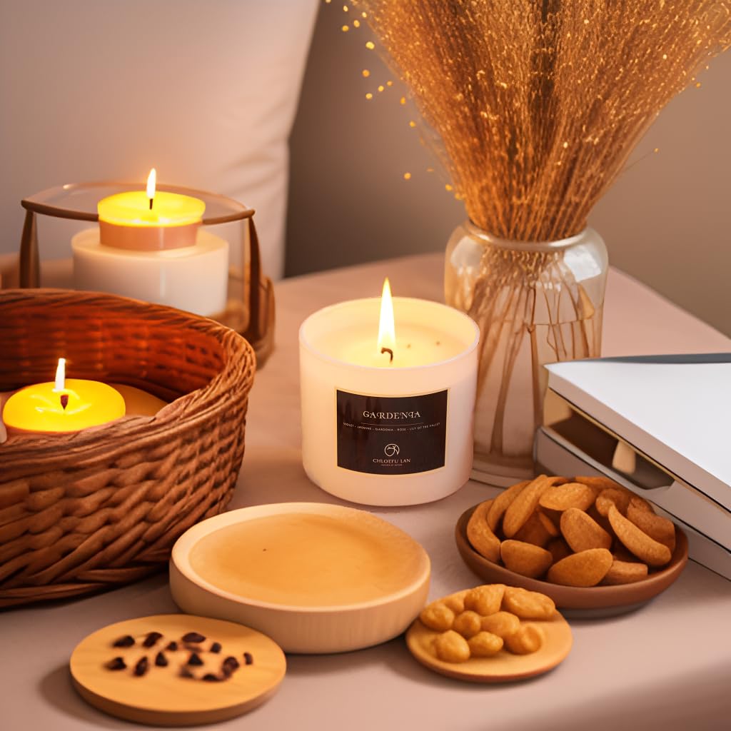 Chloefu LAN Gardenia candle 2-pack showcases value and gifting convenience.