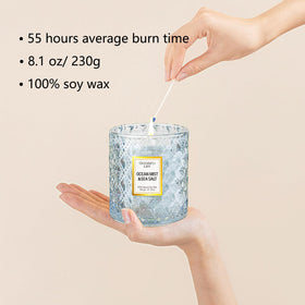 Chloefu LAN Ocean Candle gift box showcases elegant packaging for thoughtful gifting.