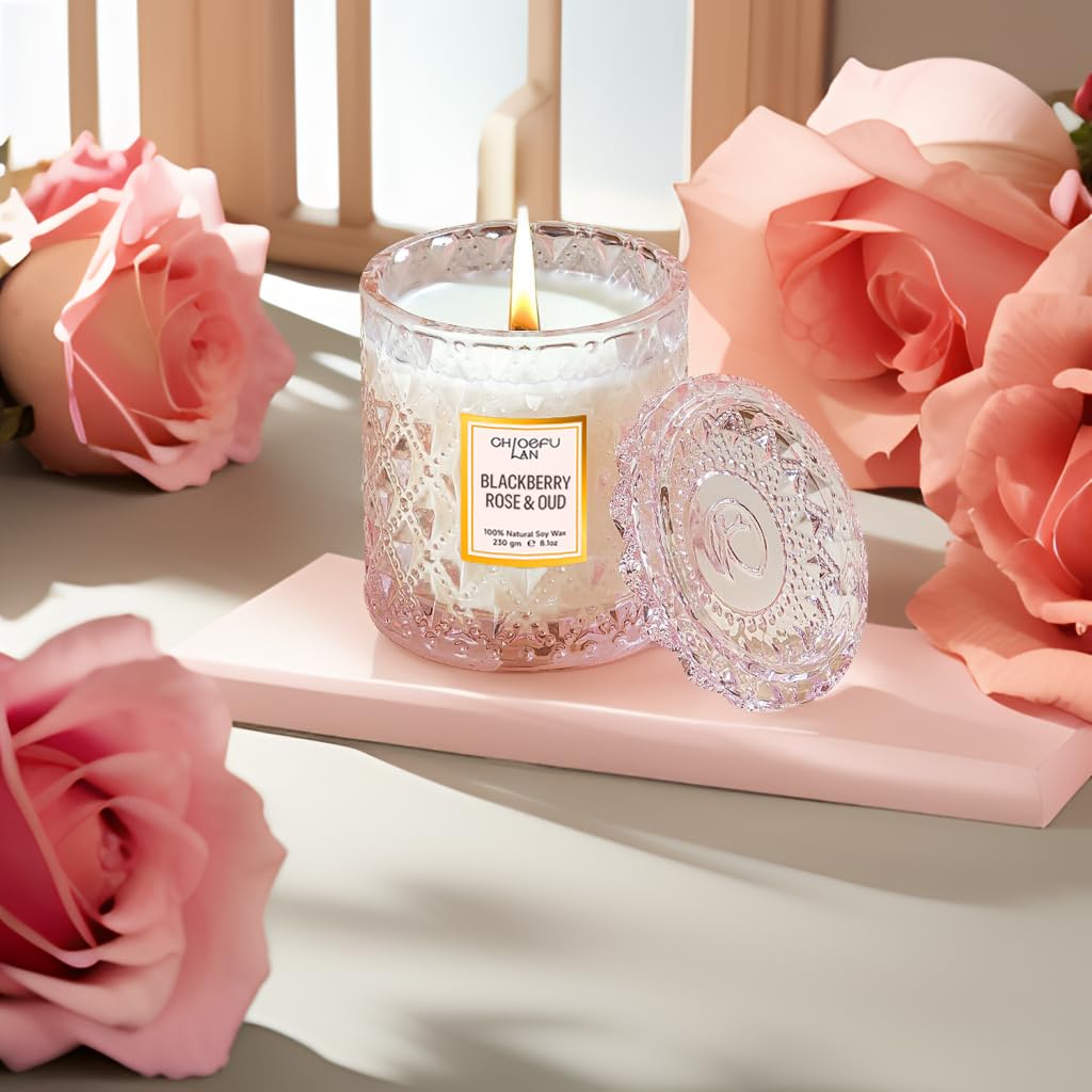 Chloefu LAN ornate Lingge-pattern jar for stylish home decor