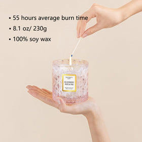 Chloefu LAN burn-time focus candle delivering long-lasting fragrance