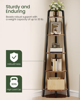 CHOEZON 59.6-inch tall shelf provides flexible storage for books and decor
