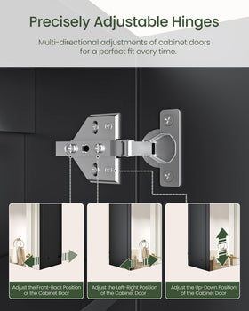 CHOEZON adjustable hinges for left or right opening