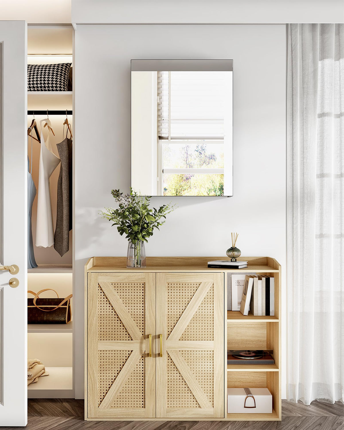 CHOEZON adjustable shelves fit tall bottles and small items