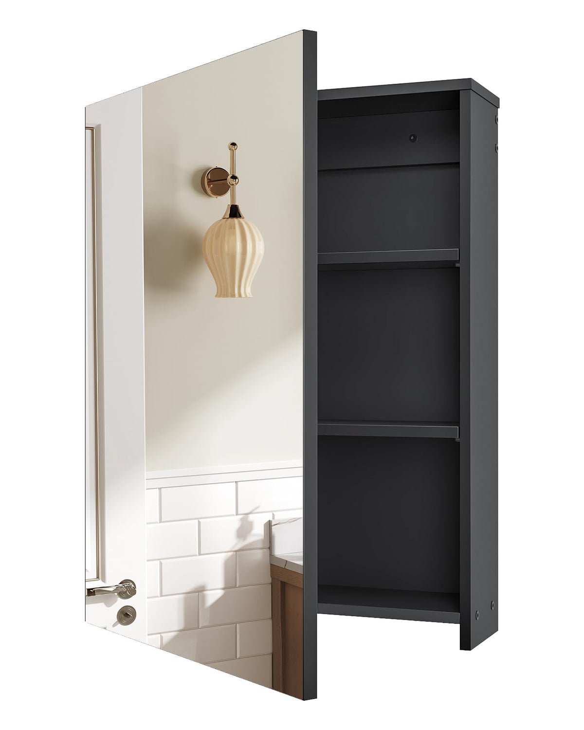 CHOEZON cabinet shown in a bright bathroom for practical organization