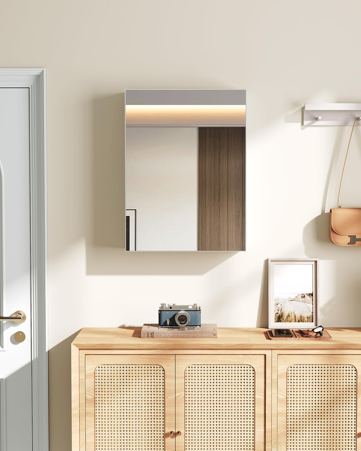 CHOEZON interior with adjustable shelves ready for varied bathroom items.