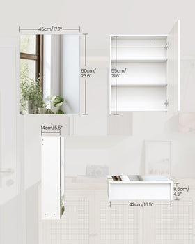 CHOEZON cabinet side view highlighting wall-mounted design for space efficiency.