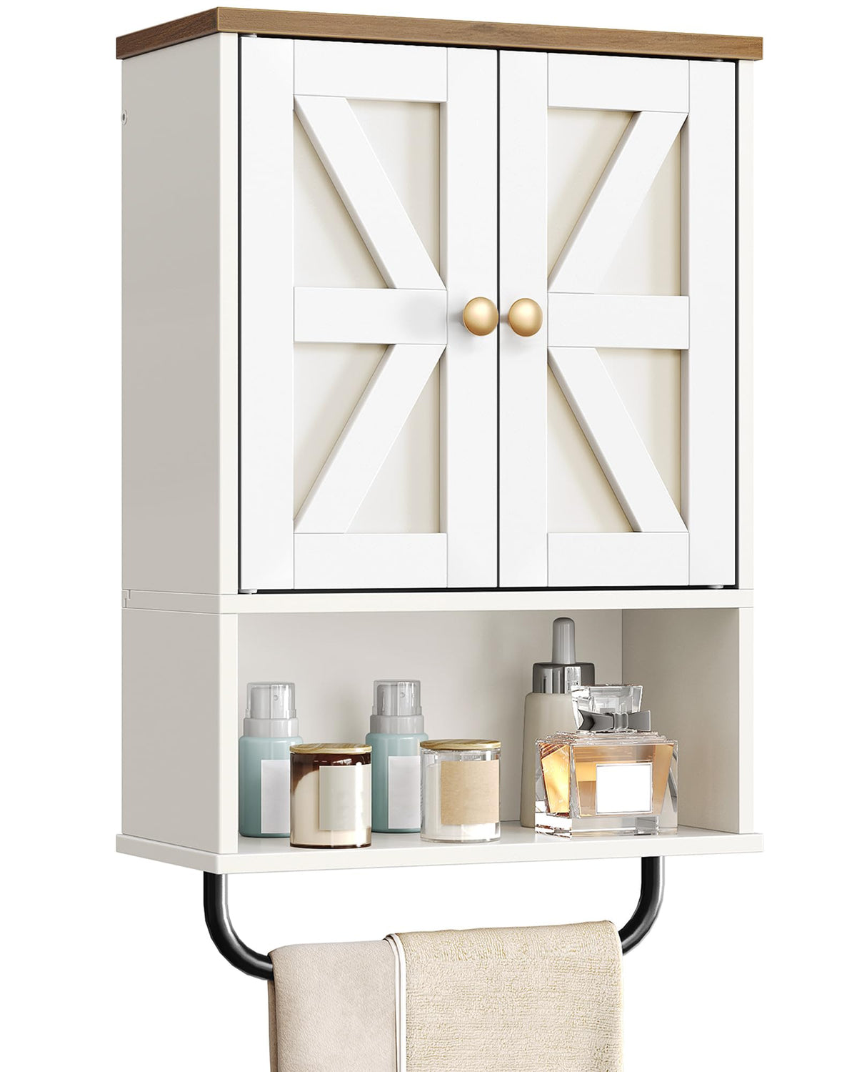 CHOEZON bathroom wall cabinet with dual doors keeps toiletries neatly organized