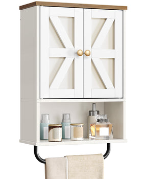 CHOEZON bathroom wall cabinet with dual doors keeps toiletries neatly organized