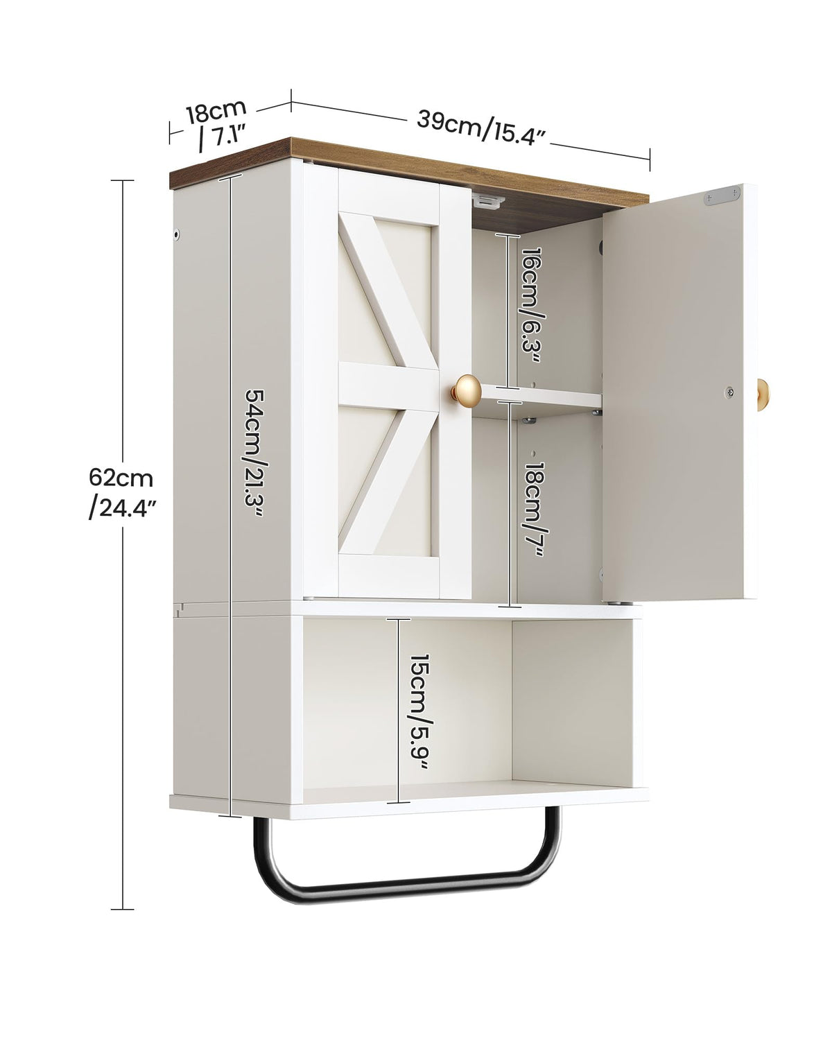 Versatile storage fits bathrooms, living rooms, and kitchens