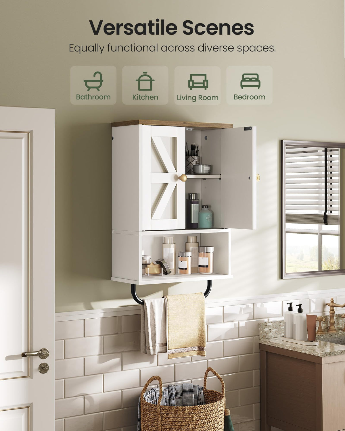 Wall-mount design saves floor space in small bathrooms