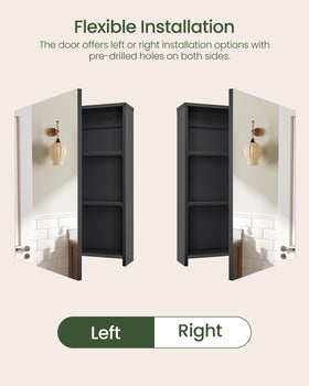 CHOEZON black finish cabinet adds minimalist style