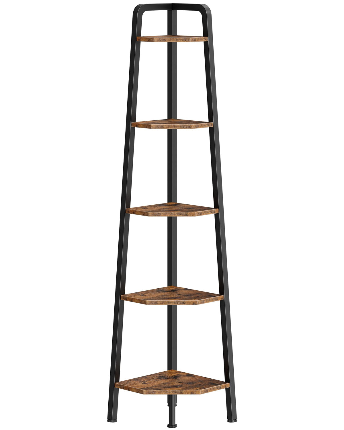 CHOEZON easy-assembly corner shelf ships with labeled parts