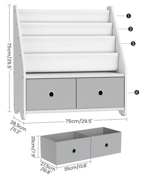 CHOEZON MCW06WT drawers and sling storage helps tidy small items.