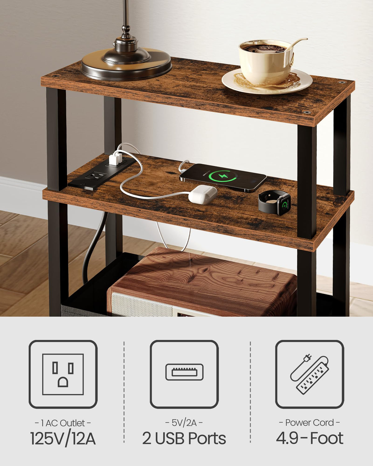 CHOEZON open storage tier keeps frequently used items within reach