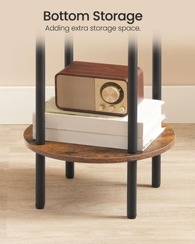 CHOEZON round side table fits small spaces beside sofa or bed
