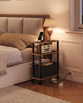CHOEZON small nightstand with sturdy legs for stable bedside placement