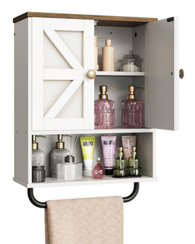 CHOEZON space-saving cabinet fits above toilets or on any wall.
