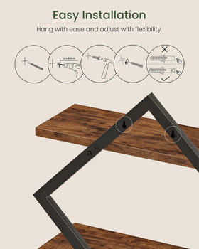 CHOEZON two-tier wall shelves for kitchen organization and display.